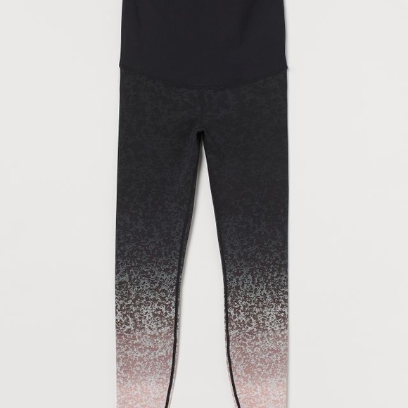 H&M mama black speckled sports tights - sold out! - Picture 2 of 2